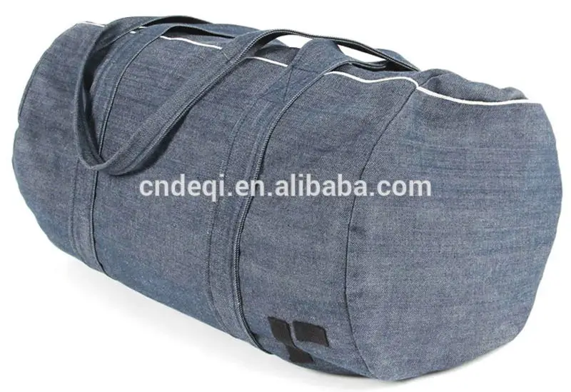 denim duffle bag