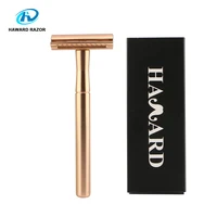 

Private label gold safety razor brass handle double edge razor