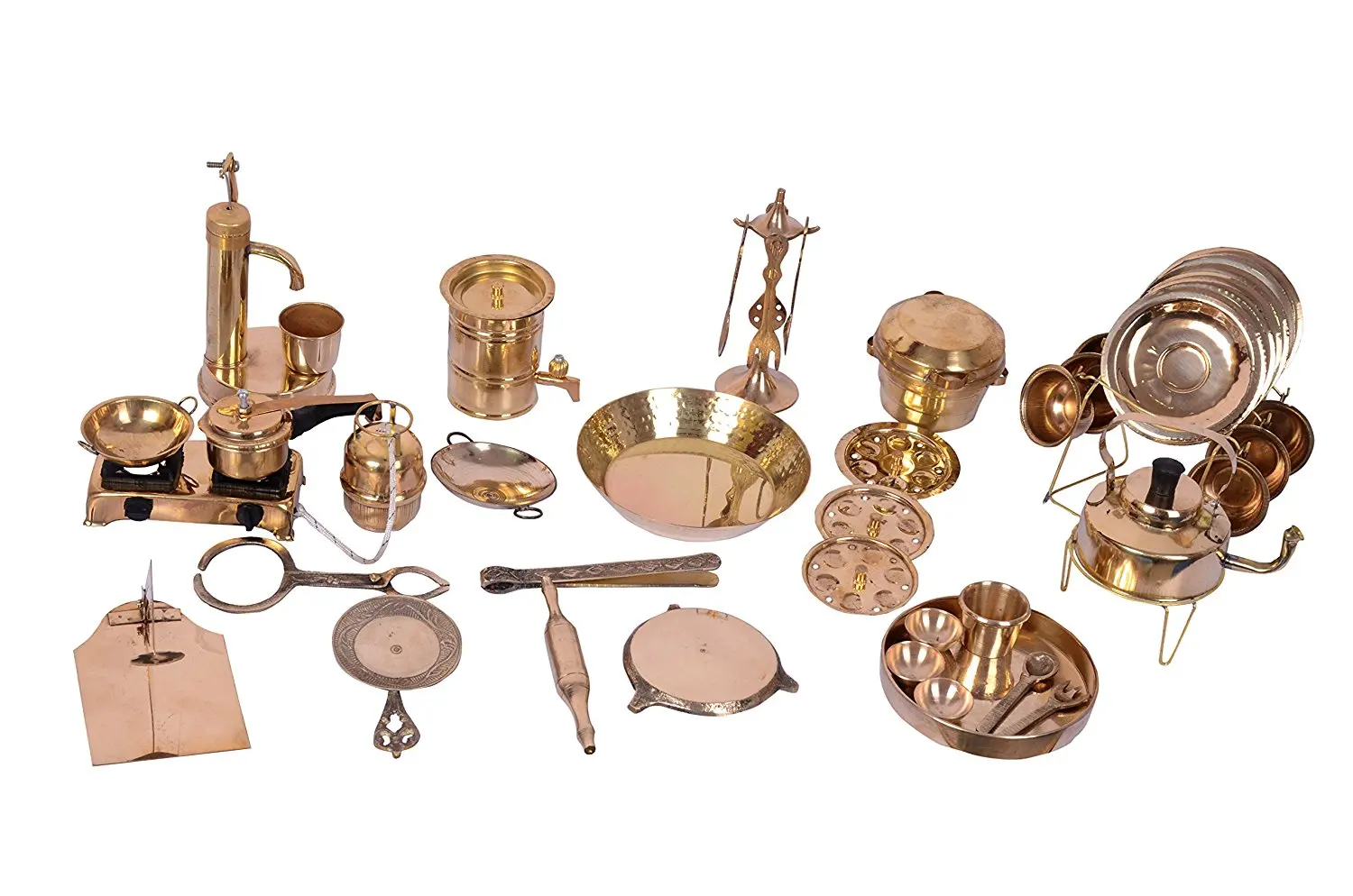 copper toy kitchen set