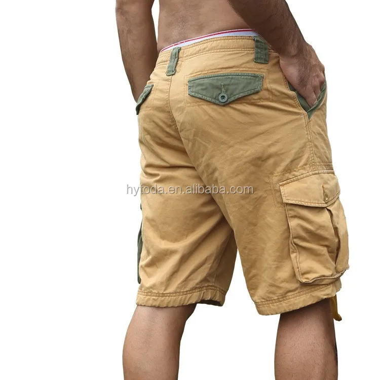 Men Cargo Shorts 100% cotton short pants (8).jpg
