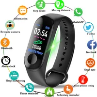 

2019 New Women Sport Waterproof Smartwatch Blood Pressure Heart Rate Monitor Smart Watch Men Fitness Tracker Pedometer Watch M3
