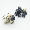 Board Game Component Customized Design Plastic Dice Color With Black And White