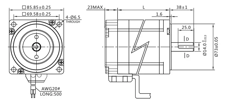 JMC high torque electric motor for engraving machine kit hybrid closed loop stepper motor