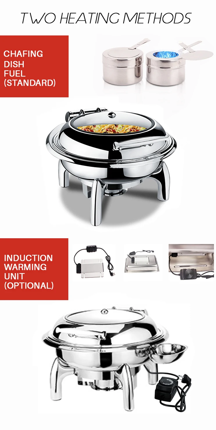 Golden Luxury Buffet Station Chafing Dish De Lux Wholesale Golden Color Chafing Dishes Buffet