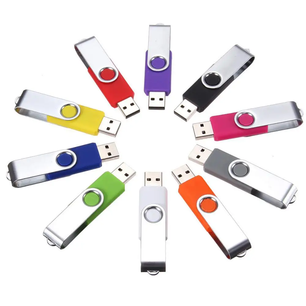 

Wholesales 1GB 2GB 4GB 8GB 16GB Pendrive 32GB 64GB 128GB 256GB 512GB Swivel USB Flash Drive for Promotional Gift