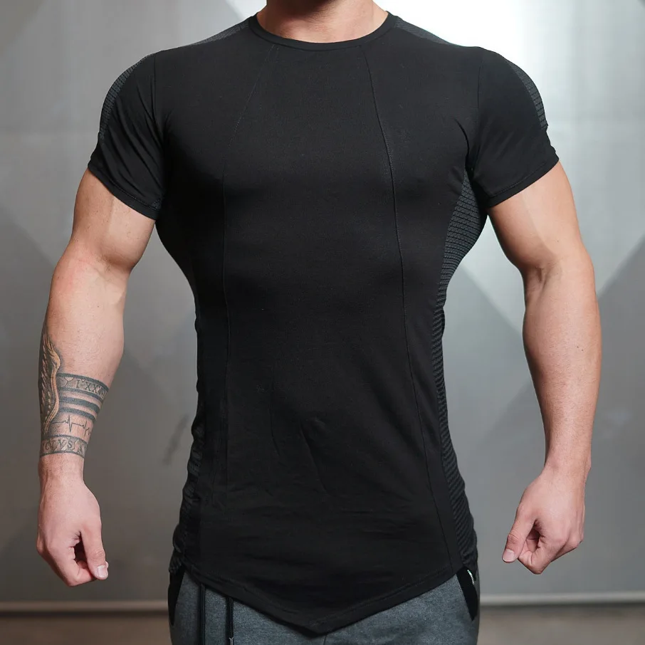 Custom Logo Blank Bodybuilding Fitness Compressed Custom Polyester Gym ...