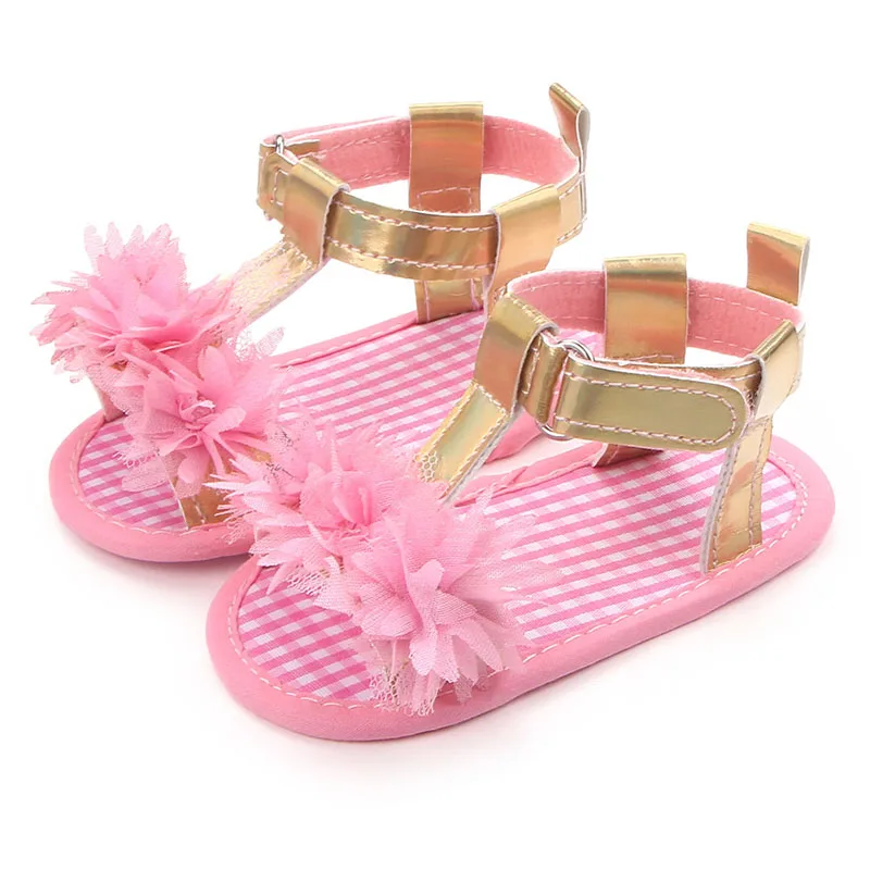 

Wholesale infant sandals baby princess summer shoes, Peach/pink/grey