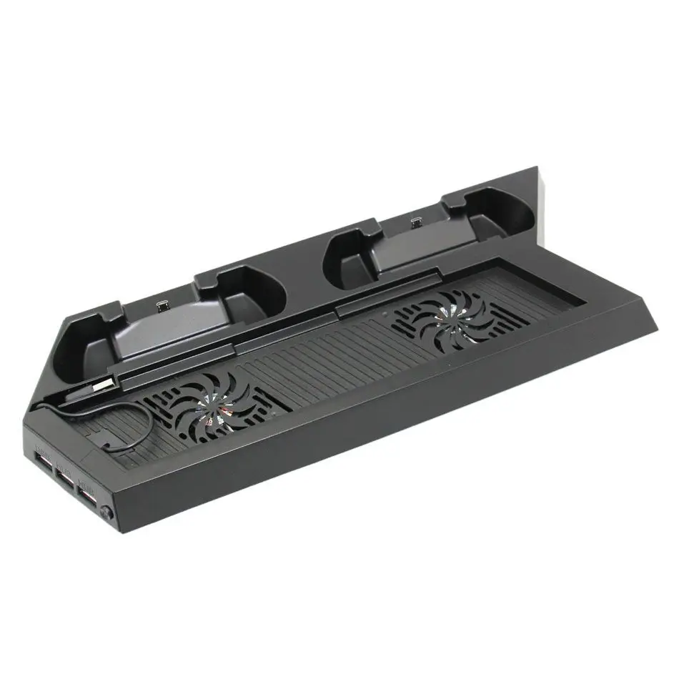 

New model Charging stand with cooling fan For PS4 Console New USB Controller Charger Dock Station With Cooling Cooler Fan