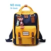 Fancy travel leisure big capacity unisex haversack unique yellow school backpack pretty young back pack for girls