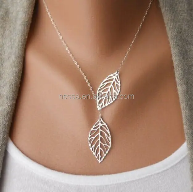 

Fashion leaf necklace wholesale NS-32A35A