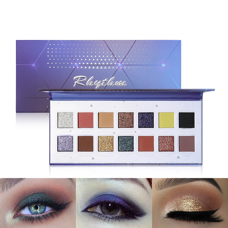 

Private Label High quality Free Sample 14 colors makeup magnetic eyeshadow palette