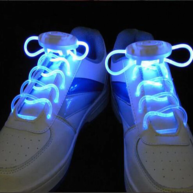 Ad Gedruckt Nach Bunte Charme Blinkende Leucht Led Licht Schnürsenkel Glasfaser LED Laufschuhe für Jungen und Mädchen Wiederaufladbare Leuchtende Schuhe für Männer und Frauen