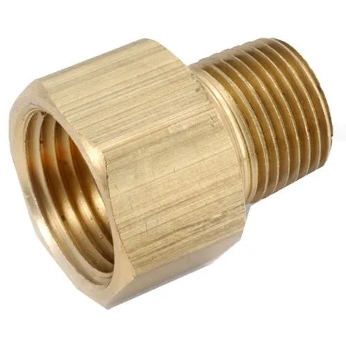 Brass 1 NPT x 3/4 GHT Campbell Fittings DMH1076 Double Male Hex Nipple 1 ID 
