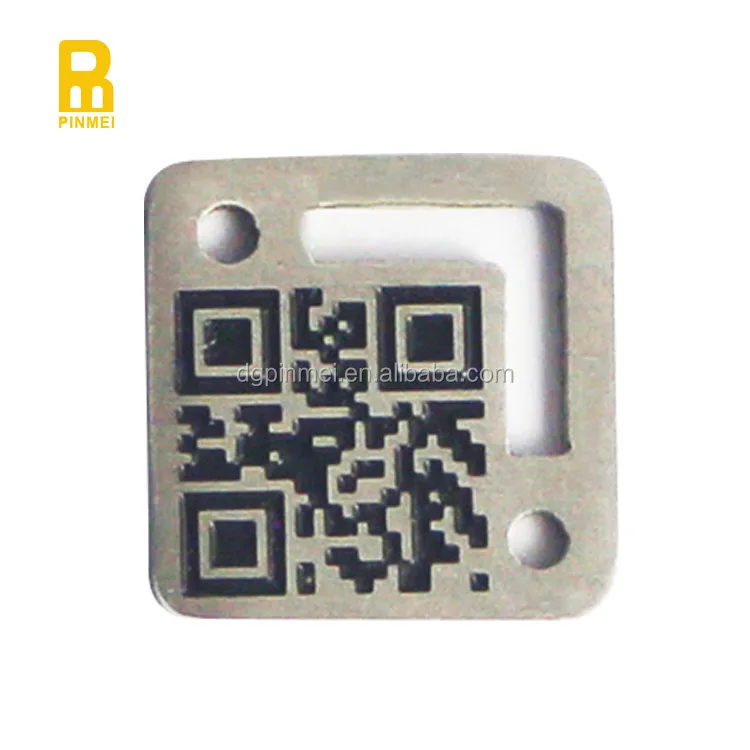 Customized Stainless Steel Printed Metal Nameplate QR Code Name Plate