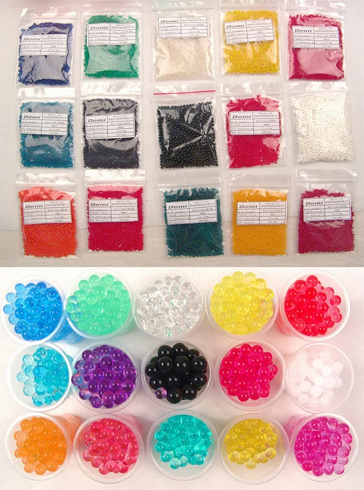 OEM Accepted Colorful Crystal Soil Water Gel Beads For Decoration