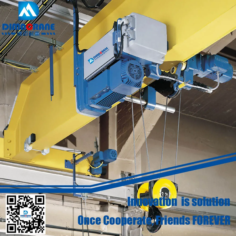 10 7.5 8 5 Ton Demag/european Style Single Beam Girder Eot Bridge Crane