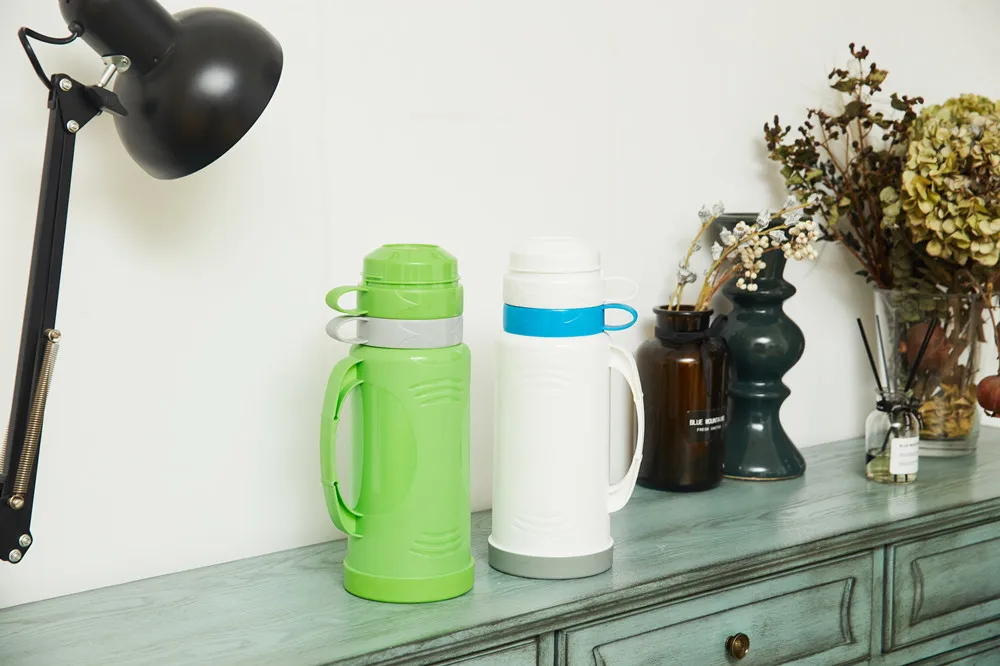 1.8l Colorful Plastic Glass Inner Thermos Vacuum Flask Buy Glass