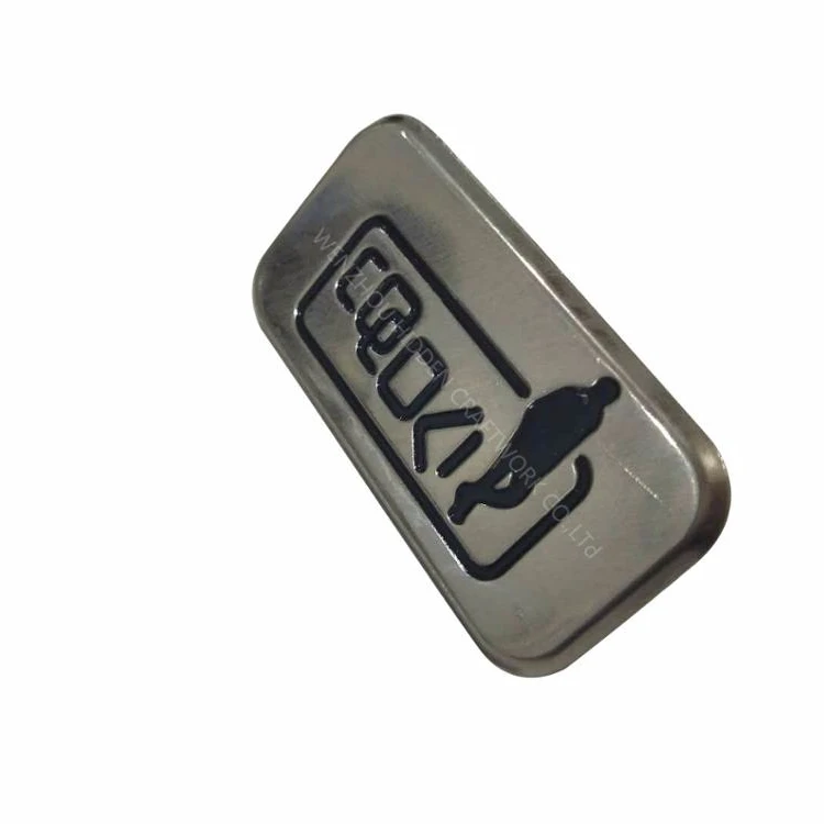 
Wholesale factory custom reusable name logo plastic name badge 