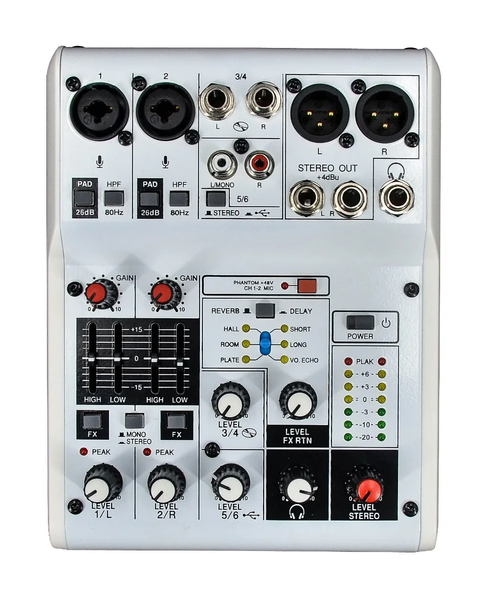 2017 LAIKESI nuevo mezclador de audio con USB