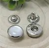 Wholesale custom metal snap button with pearl