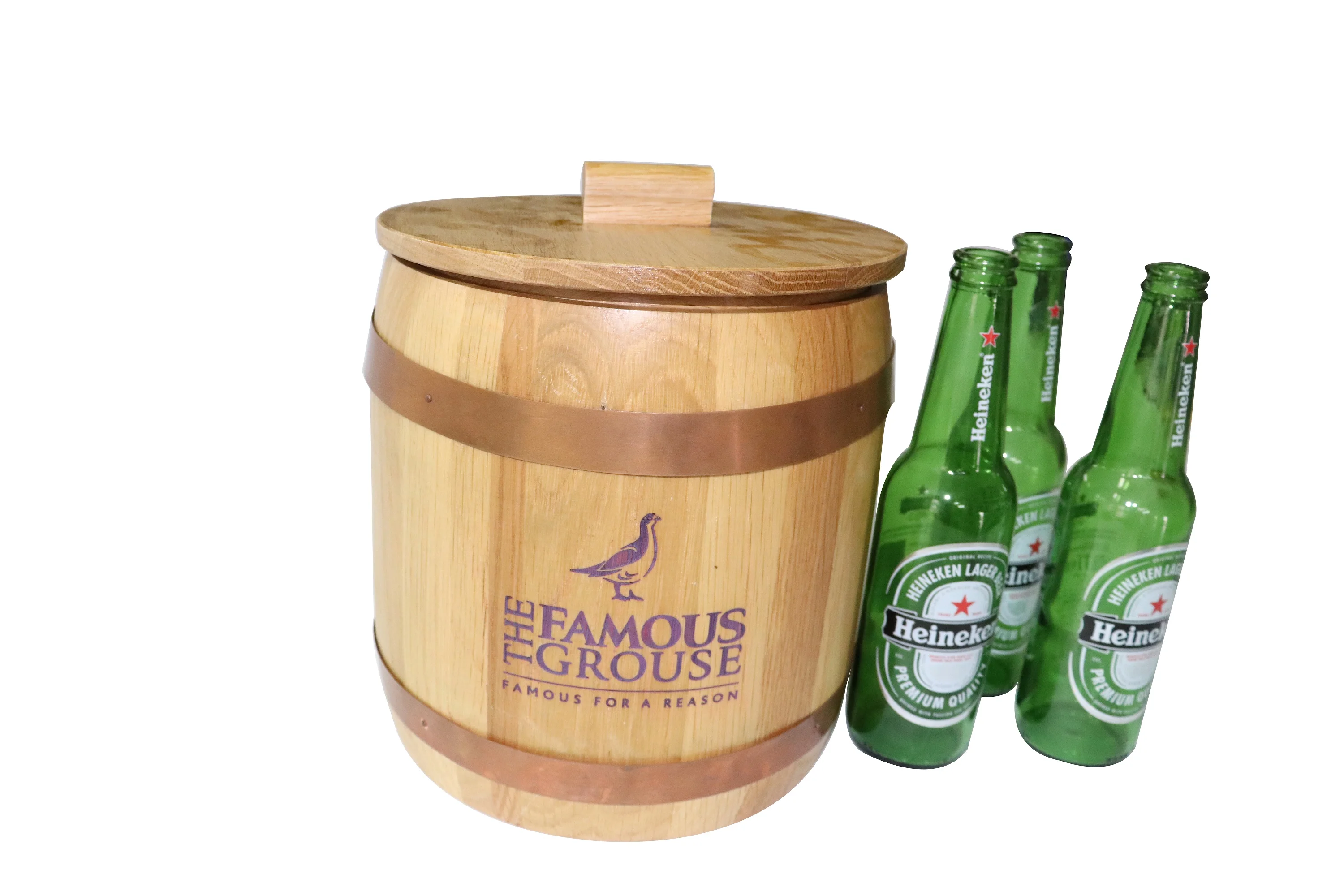 Glenlivet Malibu Campo Made Bar Wood Ice Barrel Cooler/promotional Wine