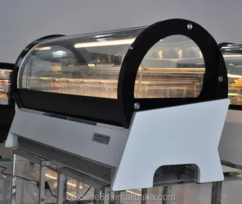 Countertop Gelato Display Ice Cream Showcase Freezer Desktop Table