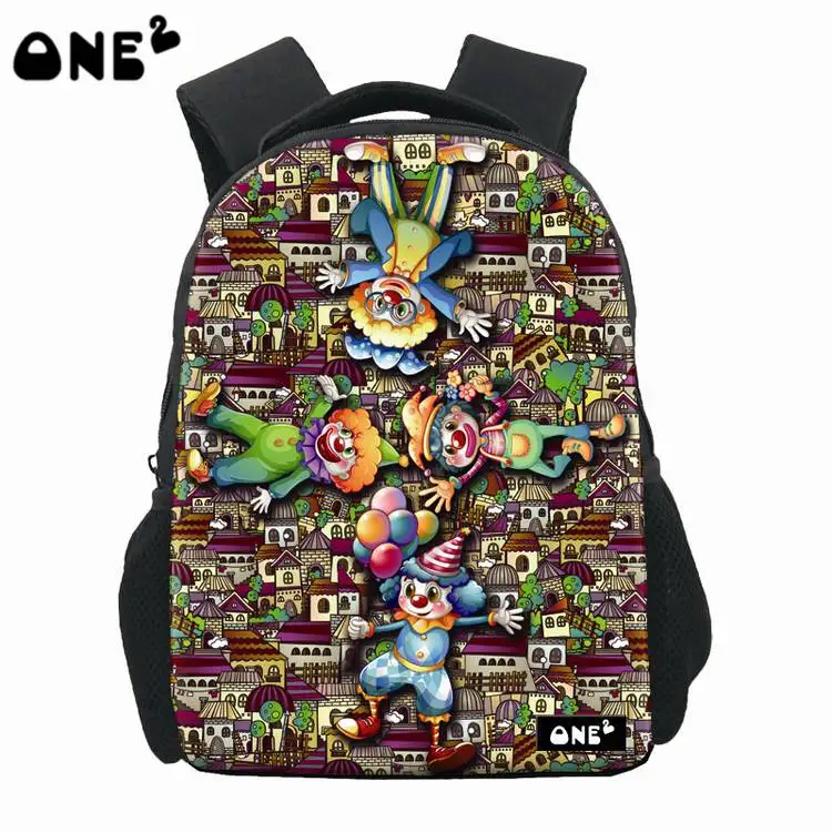 

2019 cartoon city clown school bag backpack for children kids school students backpack kindergarten kids animals, Customized