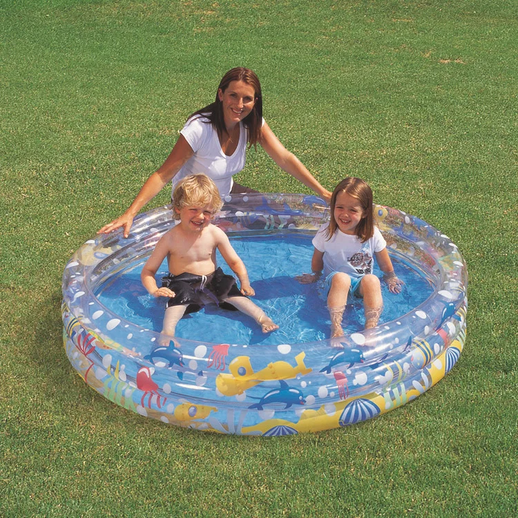 Bestway 51004 Deep Dive 3-ring Pool For Kids Plastic Swimming Pool 1 ...