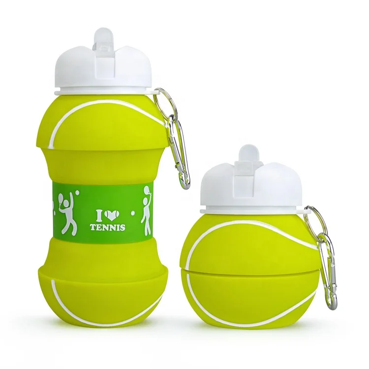 

Promotion New Design Collapsible BPA Free Drink Bottle Sport Food Grade Silicone Water Bottle with Custom Logo