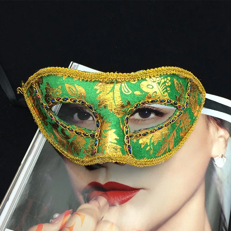 Halloween Masquerade Mask Venice Italy Flathead Man Woman Party Half Face Mask Buy Half Face