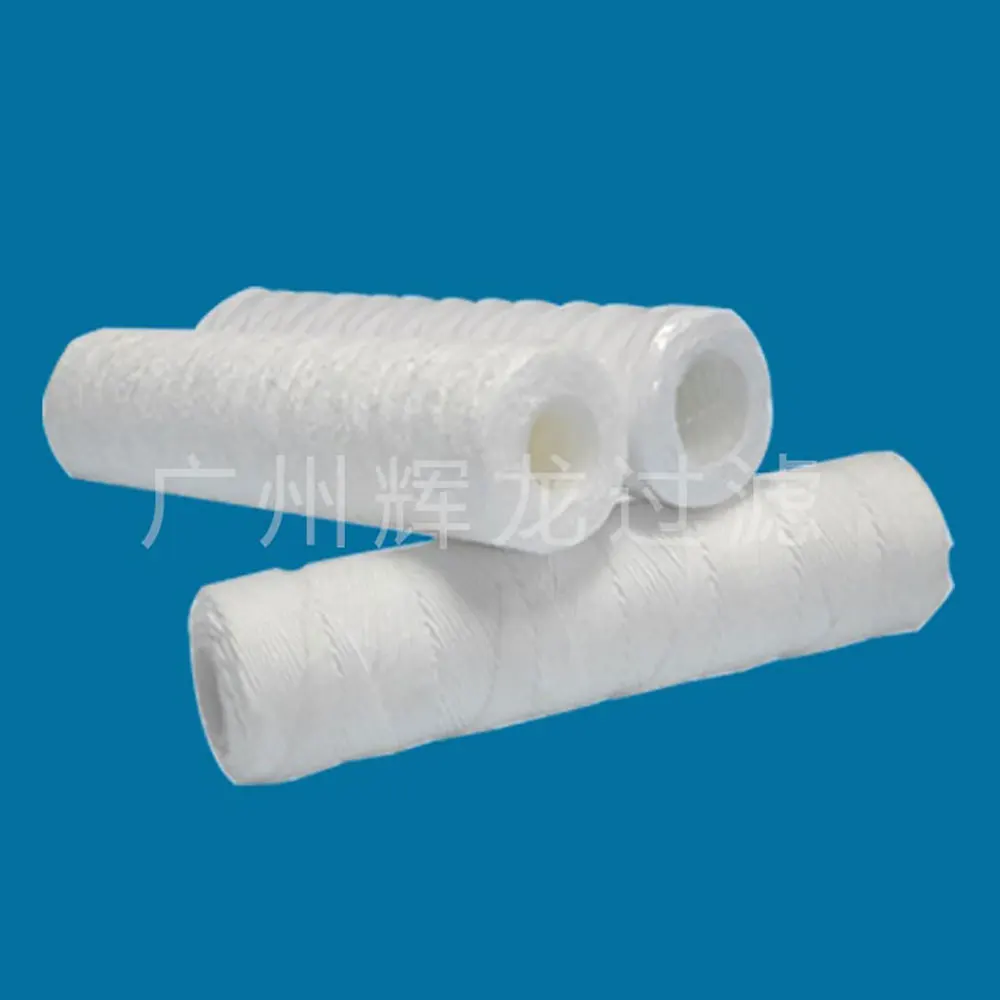 
PP core string wound water sediment filter cartridge with 5 micron 