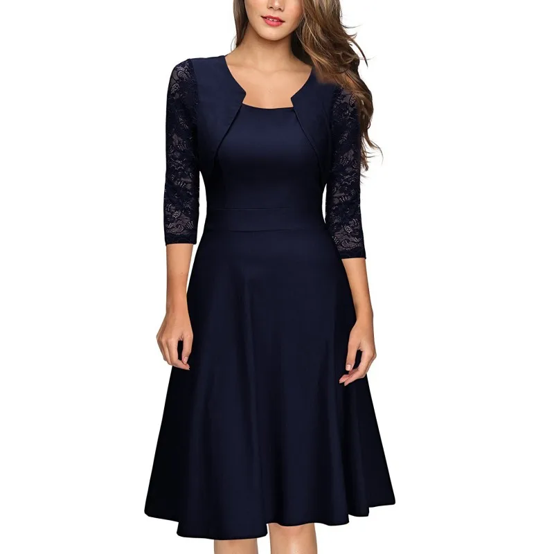 2018 Fashion Women Formal Office Lady Party Casual Dresses Sleeveless ...