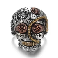 

Fashion Jewelry Skeleton Biker Head Skull Men Ring