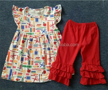 back to school smocked outfit