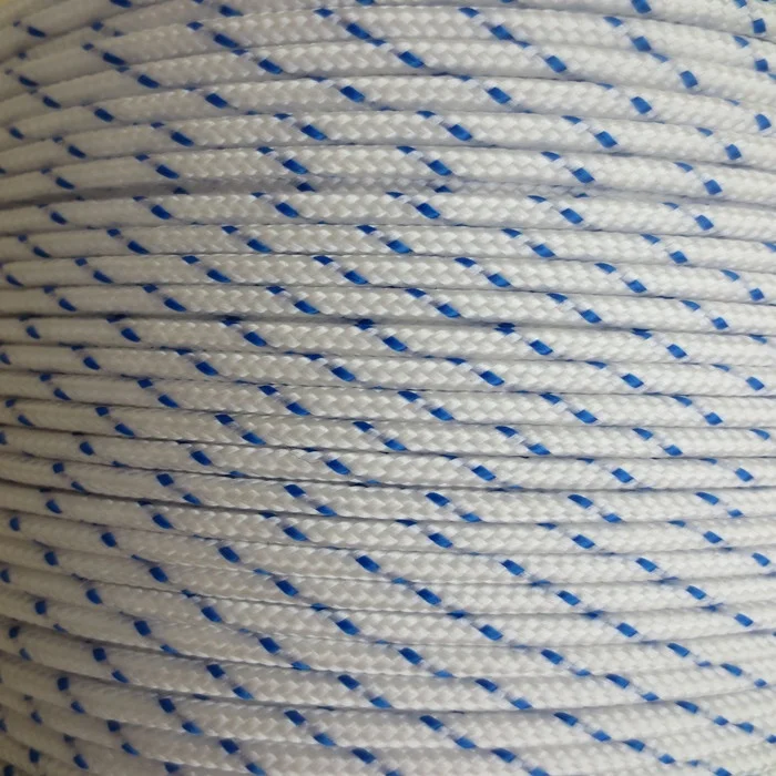 High Performance customized package and size 16 strand braided/ diamond braided/ solid braided rope for sailboat, flagpole