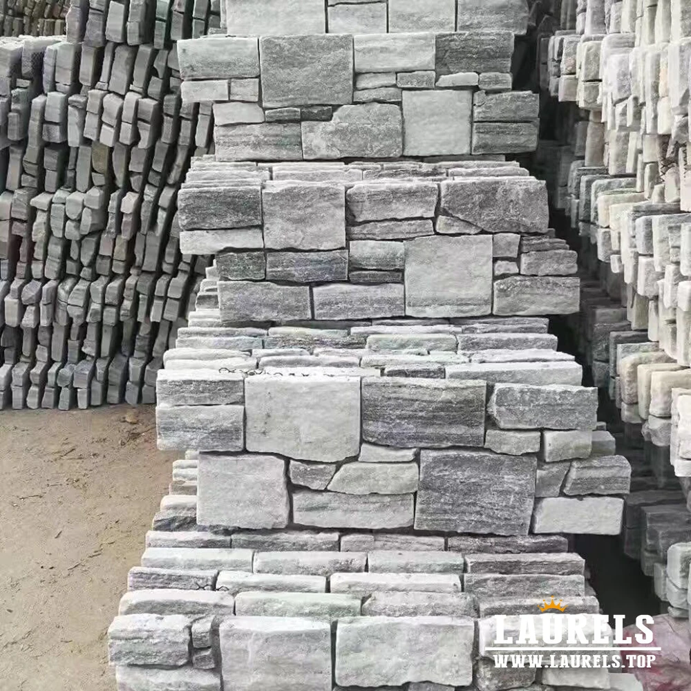 
Gray Quartz Stone Natural Culture Stone for Wall Cladding and Facada 