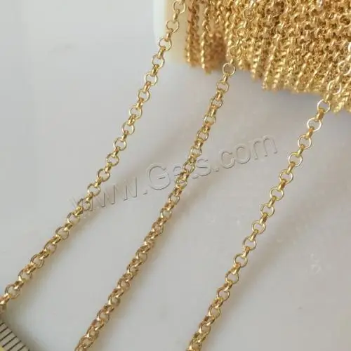 

sold by meter bulk wholesale  14K gold filled rolo chain 1033235