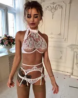 

2019 Latest Women Lace Babydoll Bodysuit Lingerie Sexy Jumpsuit Sex clothing Underwear