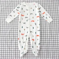 

Infant Bodysuit Baby Clothes Newborn Romper Long Sleeve Underwear Organic Cotton Baby Pajamas with Feet