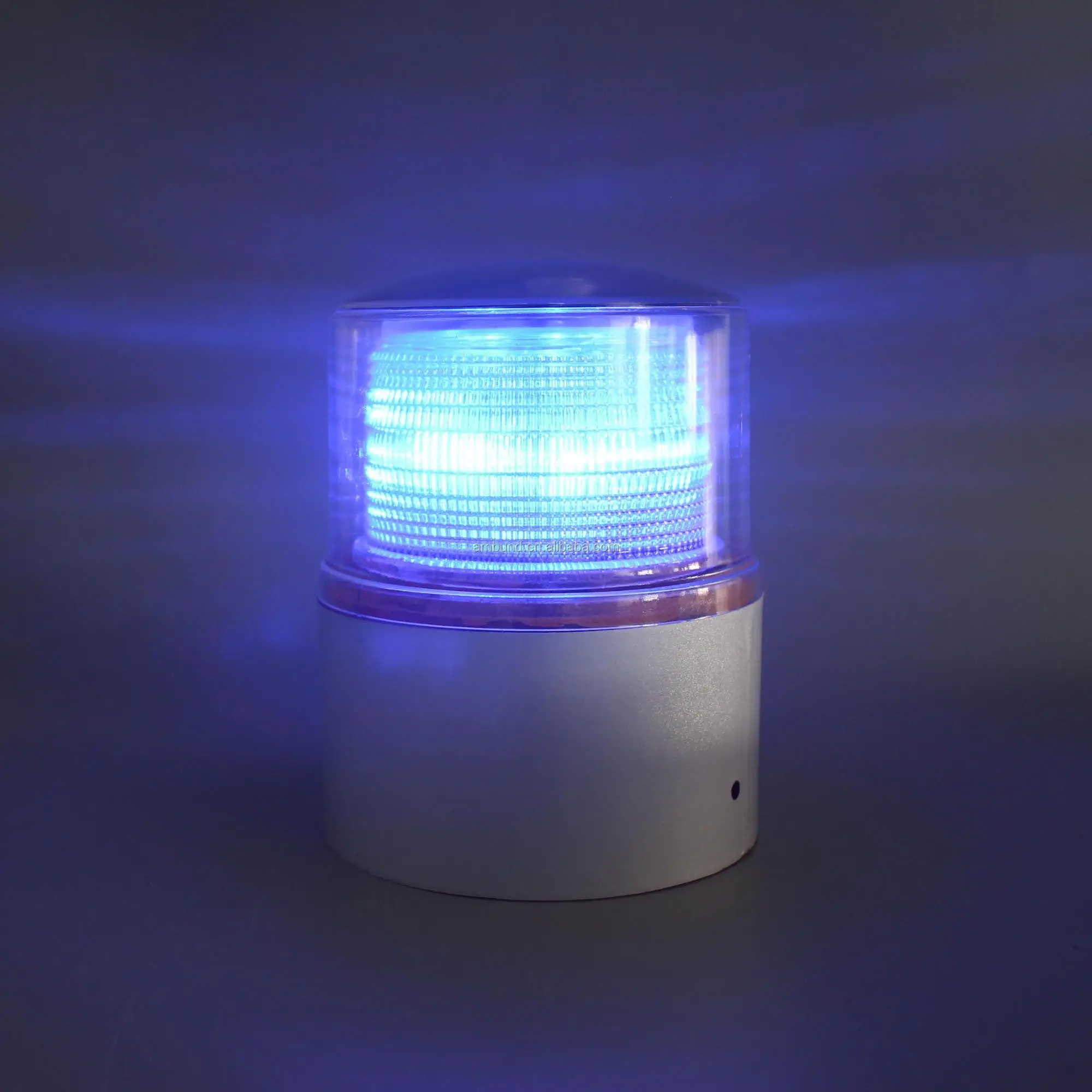Red & Blue Solar Warning Light Led Beacon Light 360 Degree Visibility