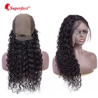 

13x4 Human Hair Wig Virgin Brazilian Water Wave Lace Front Wigs Pre Plucked Natural Hairline With Baby Hair