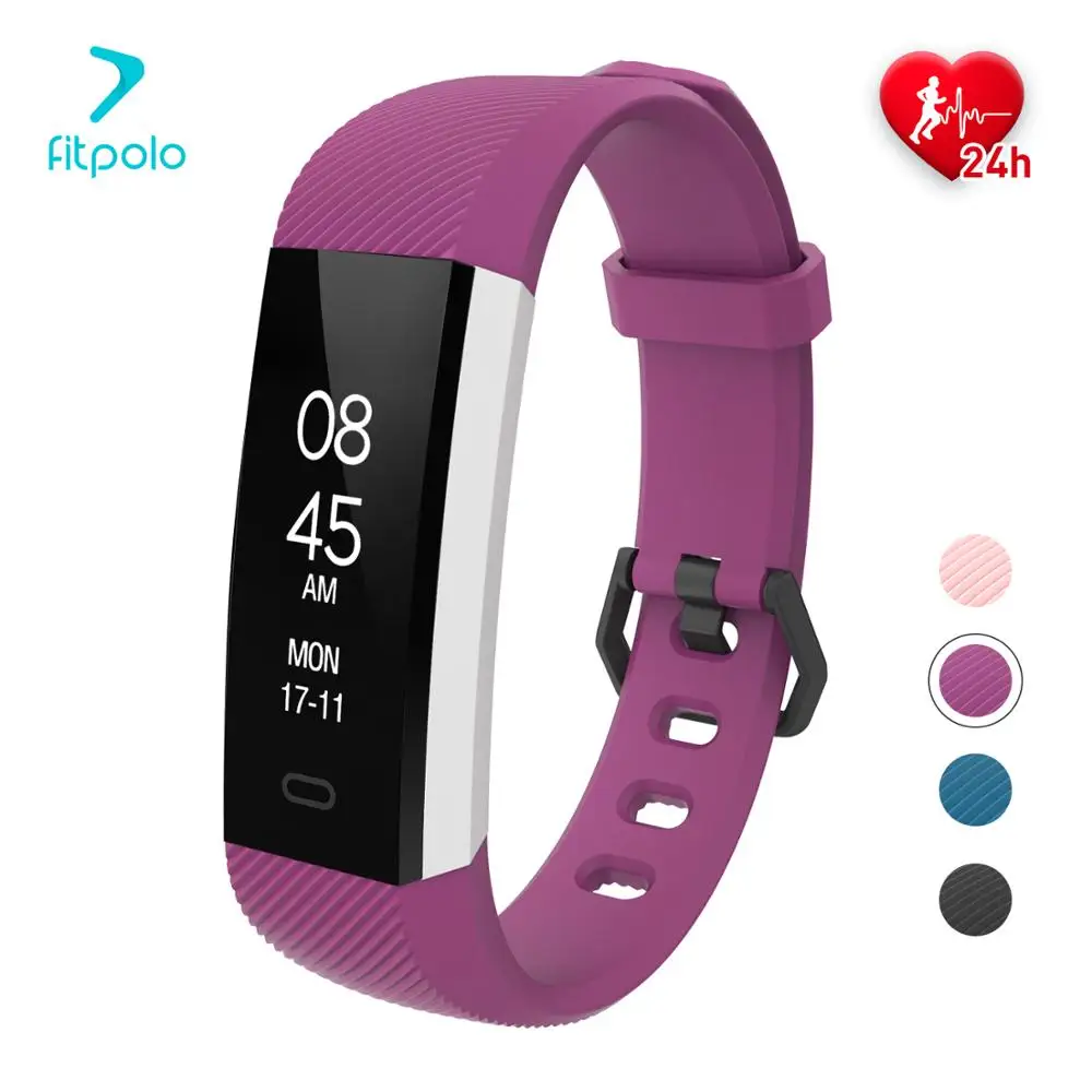 

Fitpolo waterproof sports fitness tracker bracelet not charging smart band with heart rate monitor