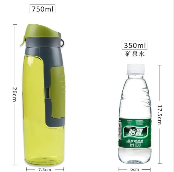2019 Plastic Sports Wallet Water Bottle with Storage Compartment Card Holder
