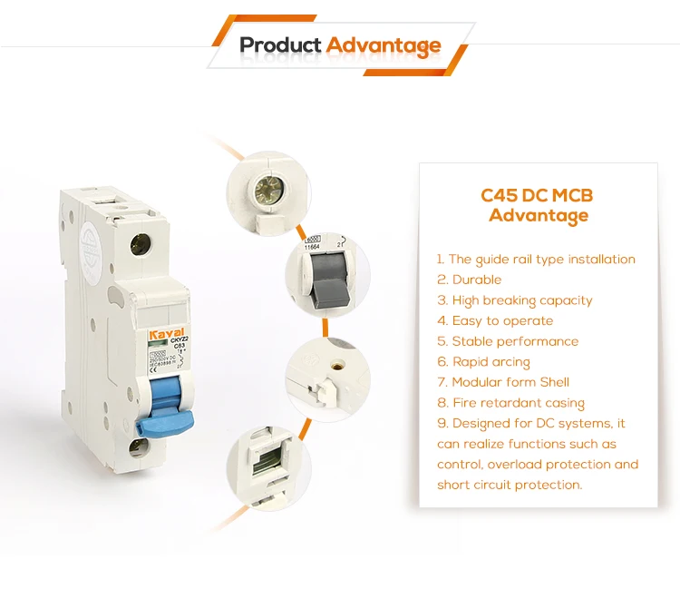 Wholesale Hot Selling 1000V dc circuit breaker single pole dc breaker solar dc circuit breaker
