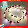 2017 China Manufacturer Well-Designed Hair Accessories Head Wear Garland Traveling Agent LED Flower Wreath