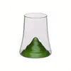 Tableware manufacturer cooling beer glass with green base 370 ml