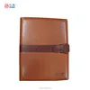 2018 new design leather loose leaf notebook with hidden magnetic&Organizer; SYSTEM NOTEBOOK; Business Diary