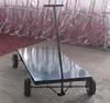 Four wheel warehouse flat trolley garden platform cart