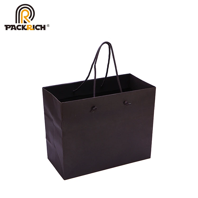 black paper shopping bag
