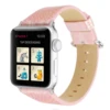 Fashion Bling Snake Leather Texture Watch Strap for iWatch Series 4 Band Leather Bands for Apple Watch Women 44mm 40mm Bracelet